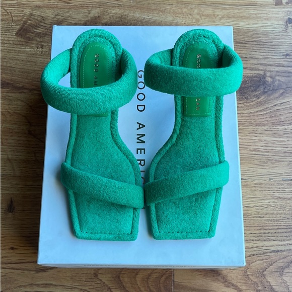 Good American Terry Slip on High Heels Sandals. New. Size 6 - Picture 14 of 16